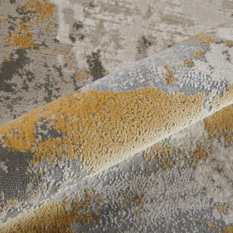 Outlet ❤️ Feizy Rugs Weave & Wander Vanhorn Contemporary Watercolor Rug, Gold/Birch, 5' X 8' 🛒 6 Outlet ❤️ Feizy Rugs Weave & Wander Vanhorn Contemporary Watercolor Rug, Gold/Birch, 5' X 8' 🛒 - Image 6