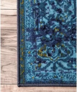 New 👍 NuLOOM Machine Made Jizah Rug, Blue, 5'x8' 💯 -Cheap Rugs Store 0171b3220e964bb7 8335 w800 h800 b0 p0