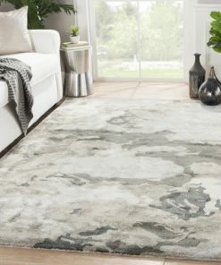 Best Sale 😀 Jaipur Living Glacier Handmade Abstract Gray/Silver Area Rug, 12'x15' ⭐