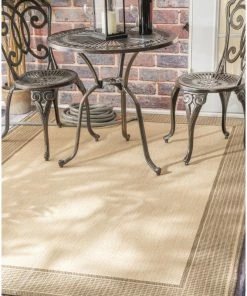 Best reviews of ๐ NuLOOM Indoor/Outdoor Machine Made Area Rug, Beige, 5'11"x9' โจ