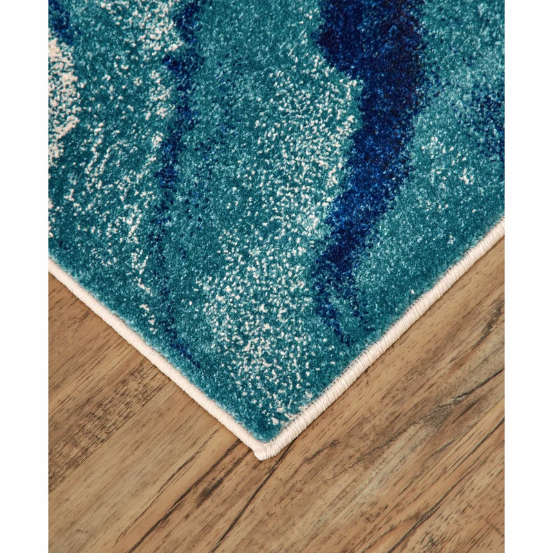 Outlet 🛒 Feizy Rugs Weave And Wander Omari Contemporary Watercolor Rug, Atlantic, 5' X 8' 😉 6 Outlet 🛒 Feizy Rugs Weave And Wander Omari Contemporary Watercolor Rug, Atlantic, 5' X 8' 😉 - Image 6