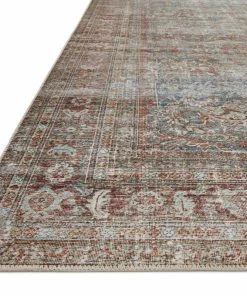 Cheapest 🔔 Loloi Rugs Chris Loves Julia X Loloi Jules Lagoon/Brick 7'-6" X 9'-6" Area Rug 🔔 -Cheap Rugs Store 0a518e920163b7a7 7694 w800 h800 b0 p0
