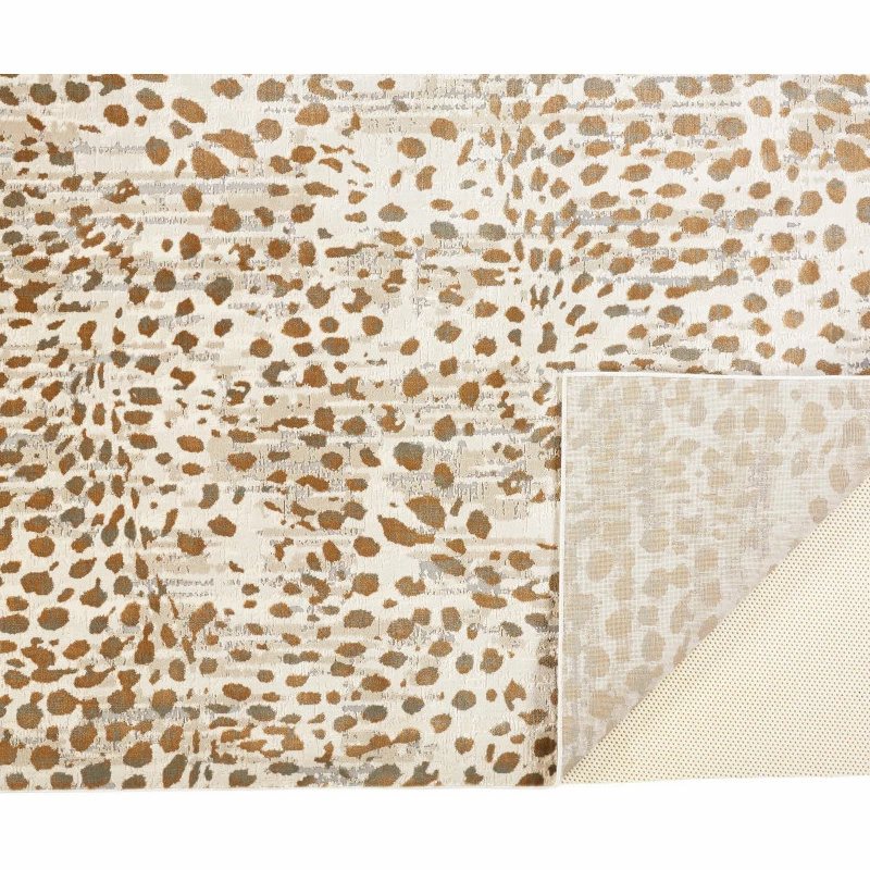 Promo ✨ Feizy Rugs Weave & Wander Vanhorn Metallic Animal Print Rug, Beige, 2'10"x7'10" 👍 5 Promo ✨ Feizy Rugs Weave & Wander Vanhorn Metallic Animal Print Rug, Beige, 2'10"x7'10" 👍 - Image 5
