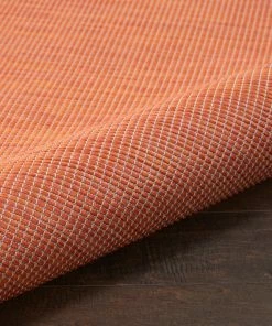 Wholesale 🤩 Nourison Positano Casual Solid Terracotta 8' X 10' Indoor Outdoor Area Rug ✨