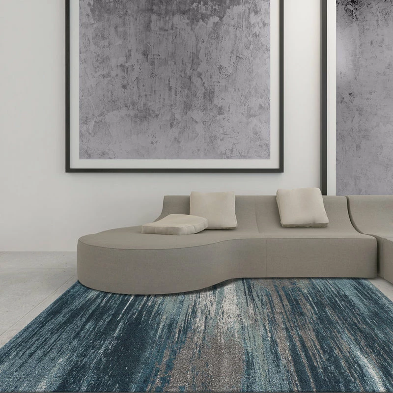 Budget 😀 Dalyn Rug Company Dalyn Modern Greys MG5993 Rug 9'6"x13'2" Teal Rug 👍 3 Budget 😀 Dalyn Rug Company Dalyn Modern Greys MG5993 Rug 9'6"x13'2" Teal Rug 👍 - Image 3