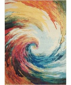 Wholesale ✨ Nourison Celestial Wave CES07 Multicolor Area Rug, 7'10"x10'6" 👏 -Cheap Rugs Store 10b1ce3a0e84926a 9343 w800 h800 b1 p0