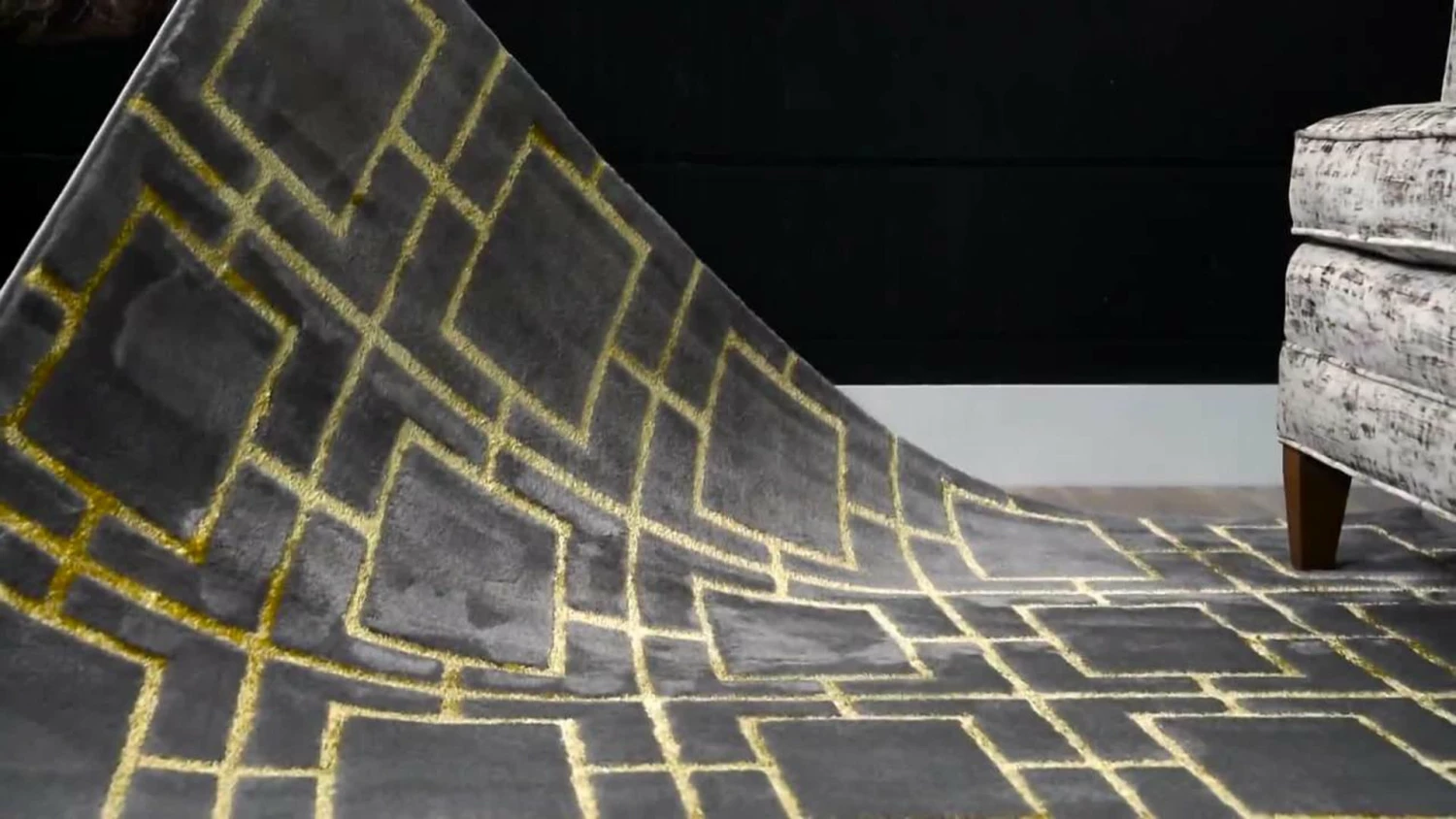 Budget 😀 Unique Loom Marilyn Monroe Gray/Gold Deco Glam Area Rug, 5'x8" ✨ 2 Budget 😀 Unique Loom Marilyn Monroe Gray/Gold Deco Glam Area Rug, 5'x8" ✨ - Image 2