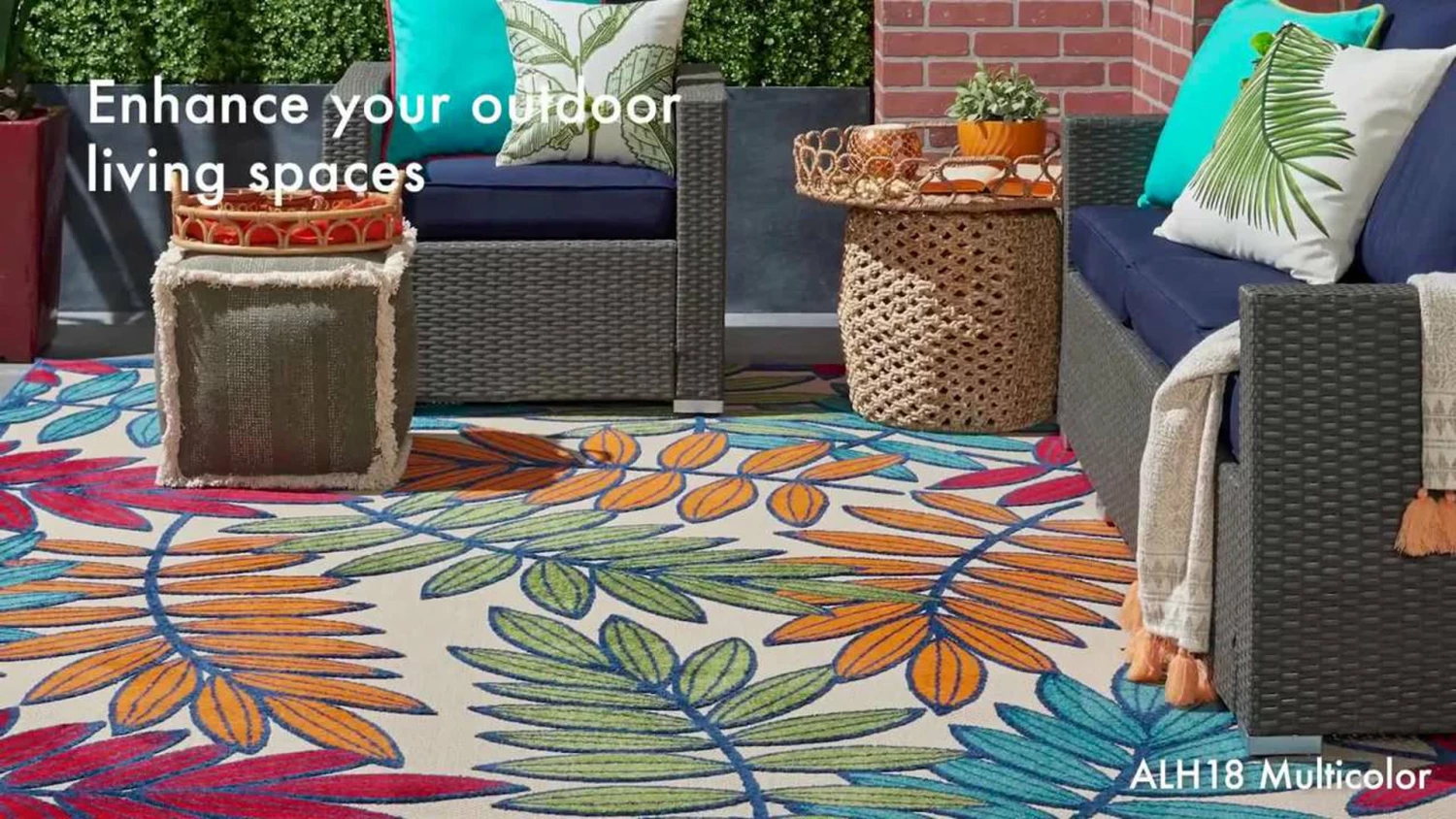 Best deal ๐งจ Nourison Aloha Multicolor 8 Ft. X 11 Ft. Botanical Contemporary Indoor/Outdoor Area Rug ๐ 2 Best deal ๐งจ Nourison Aloha Multicolor 8 Ft. X 11 Ft. Botanical Contemporary Indoor/Outdoor Area Rug ๐ - Image 2