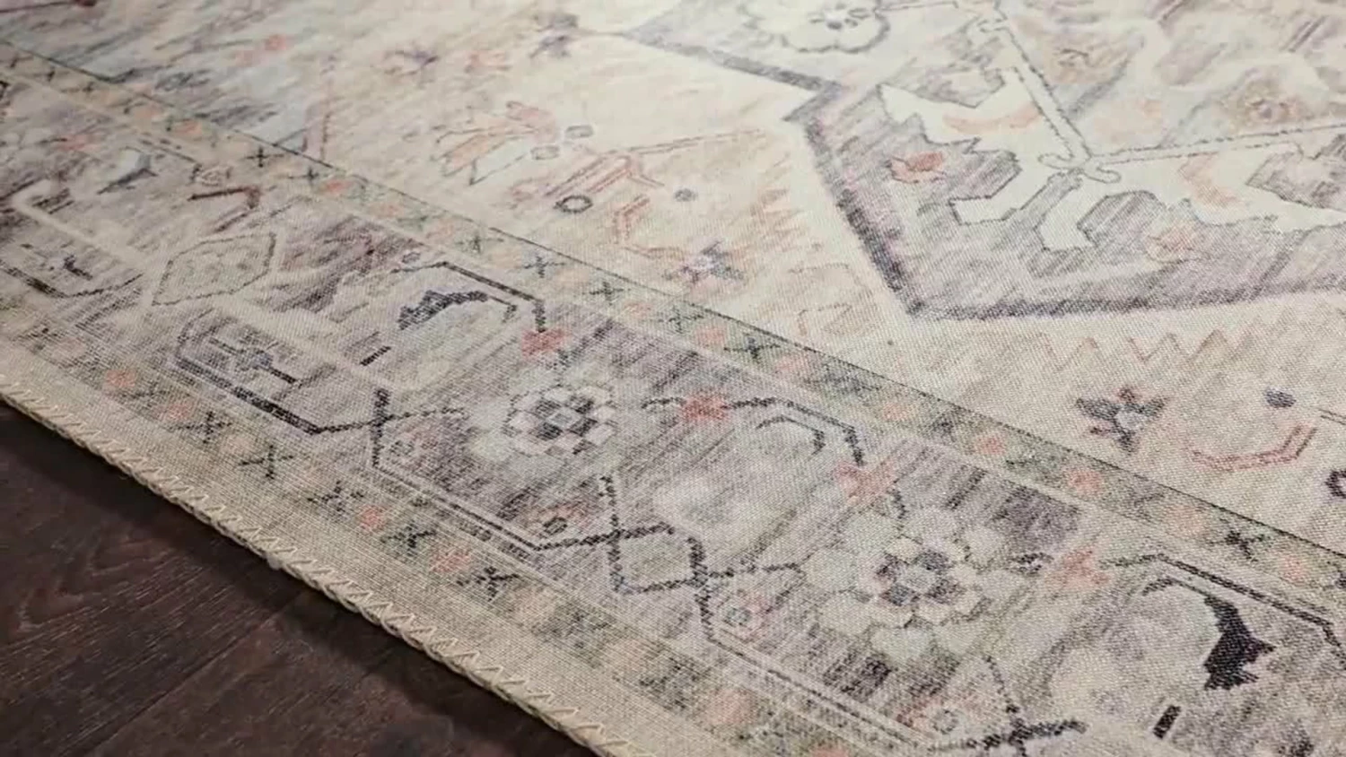 Buy 😉 Loloi Rugs HTH-07 Multi Ivory Printed Hathaway Area Rug By Loloi II, 7'-6" X 9'-6" 👍 2 Buy 😉 Loloi Rugs HTH-07 Multi Ivory Printed Hathaway Area Rug By Loloi II, 7'-6" X 9'-6" 👍 - Image 2