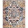 Cheapest 🔥 NuLOOM Ehtel Medallion Fringe Traditional Area Rug, Rust, 6'7"x9'4" 🔔
