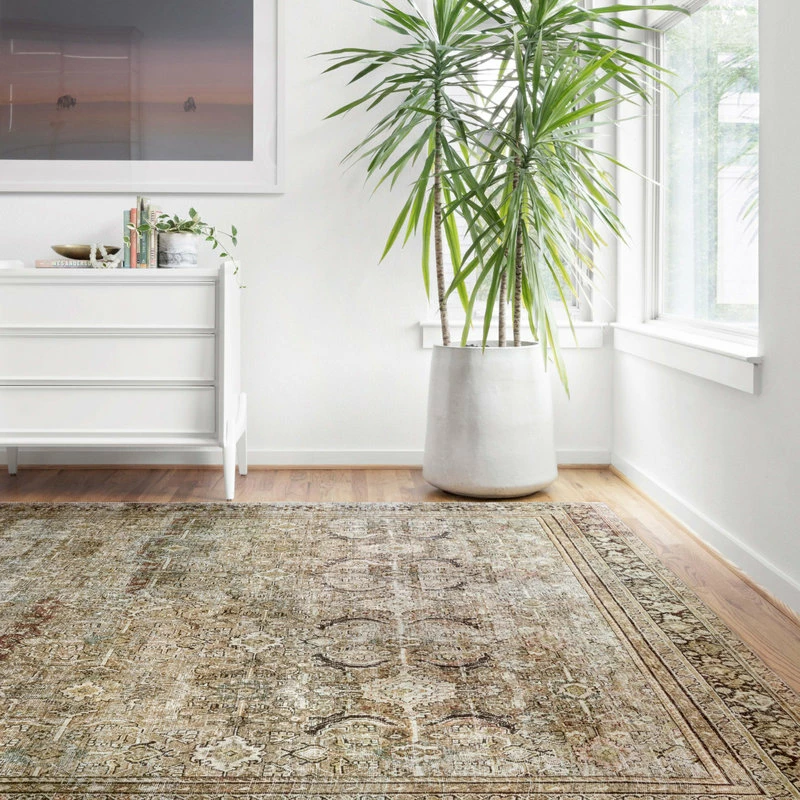 Hot Sale 🔥 Loloi Rugs Olive Charcoal Layla Printed Area Rug By Loloi II, 2'-6"x7'-6" 🔔 9 Hot Sale 🔥 Loloi Rugs Olive Charcoal Layla Printed Area Rug By Loloi II, 2'-6"x7'-6" 🔔 - Image 9