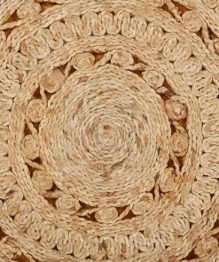 Brand new ⌛ Area Rugs Sunshine Organic Jute Braided Area Rug, 6' Round ✔️