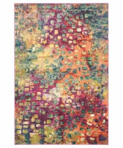 Flash Sale 😍 Safavieh Monaco Collection MNC225 Rug, Pink/Multi, 5'1" X 7'7" 🥰 -Cheap Rugs Store 14410c0a0b3ff03f 5506 w800 h800 b1 p0