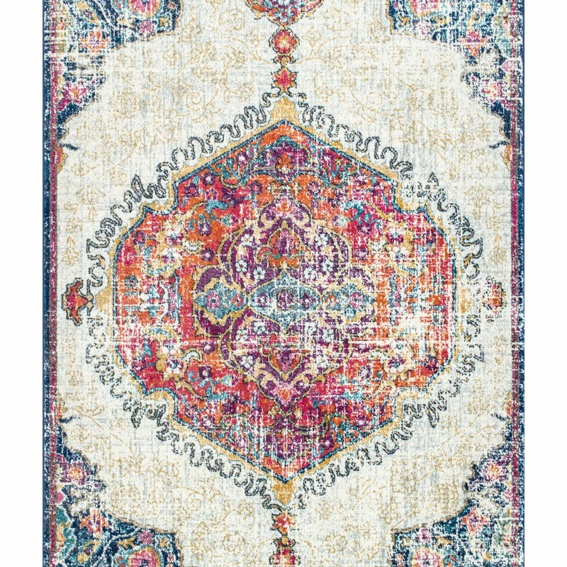 Promo ๐ NuLOOM Traditional Medallion, Multi, 9'x12' ๐งจ 1 Promo ๐ NuLOOM Traditional Medallion, Multi, 9'x12' ๐งจ