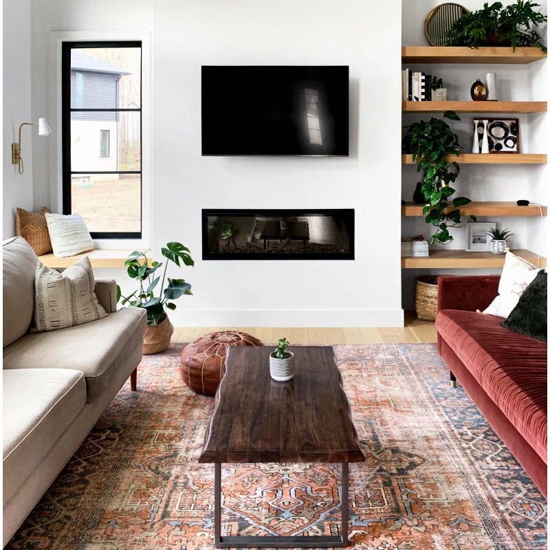 Best Pirce 😀 Loloi Rugs Terracotta, Sky Printed Polyester Loren Area Rug By Loloi, 7'6"x9'6" ⌛ 7 Best Pirce 😀 Loloi Rugs Terracotta, Sky Printed Polyester Loren Area Rug By Loloi, 7'6"x9'6" ⌛ - Image 7