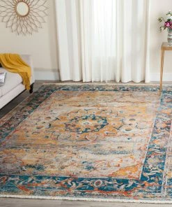 Best deal 🔔 Safavieh Vintage Persian Collection VTP435 Rug, Blue/Multi, 8' X 10' ❤️