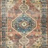 Best reviews of 🧨 Loloi Rugs Rust Blue Printed Polyester Skye Area Rug By Loloi II, 7'-6" X 9'-6" 🤩