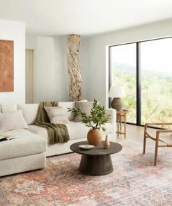 Best Pirce 😀 Loloi Rugs Terracotta, Sky Printed Polyester Loren Area Rug By Loloi, 7'6"x9'6" ⌛