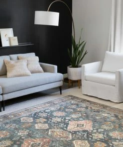 Best Pirce ๐ Loloi Rugs Printed Sea / Rust Skye Area Rug By Loloi II, Sea/Rust, 9'x12' โญ