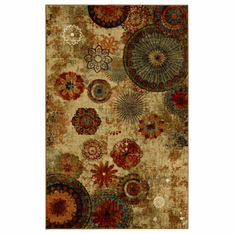Best Sale 🎉 Mohawk Home Mohawk Strata Caravan Medallion Multi, 3'9"x5' ✔️ 2 Best Sale 🎉 Mohawk Home Mohawk Strata Caravan Medallion Multi, 3'9"x5' ✔️ - Image 2