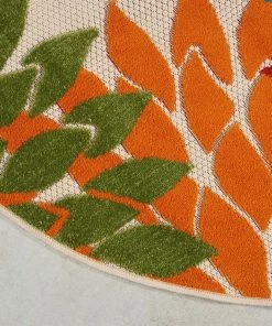 Brand new 🌟 Nourison Aloha Green 5 Ft. X 5 Ft. Floral Contemporary Indoor/Outdoor Round Rug 🤩 -Cheap Rugs Store 1ab1eaea0acd3143 5257 w800 h800 b0 p0