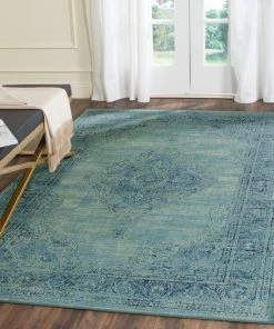 Wholesale 🛒 Safavieh Vintage Collection VTG112 Rug, Turquoise/Multi, 10' X 14' 🔥
