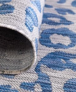 Outlet 🔔 Rug Unique Loom Outdoor Safari Blue Rectangular 9' 0 X 12' 0 🎁 -Cheap Rugs Store 1bc12cbf0c6d83b6 7232 w800 h800 b0 p0