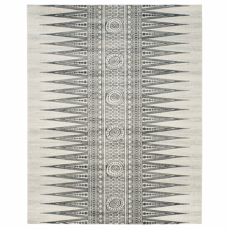 Best Pirce 🎁 Safavieh Evoke Collection EVK226 Rug, Ivory/Grey, 8' X 10' 👏 3 Best Pirce 🎁 Safavieh Evoke Collection EVK226 Rug, Ivory/Grey, 8' X 10' 👏 - Image 3
