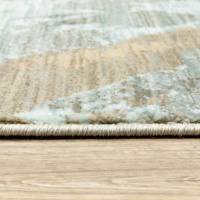 Discount ❤️ Newcastle Home Casa Marble Rug, Blue And Gray, 7'10"x10'10" 😀 5 Discount ❤️ Newcastle Home Casa Marble Rug, Blue And Gray, 7'10"x10'10" 😀 - Image 5