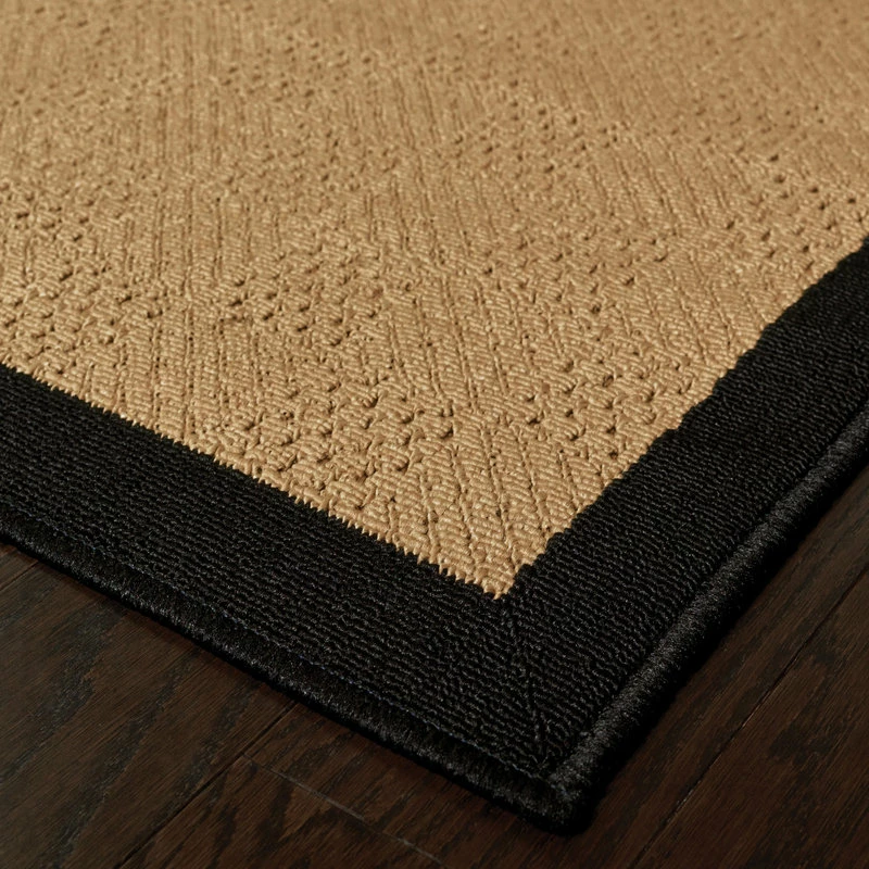 Budget 🔥 Newcastle Home Malibu Indoor And Outdoor Outdoor Beige And Black Rug, 3'7"x5'6" 🌟 4 Budget 🔥 Newcastle Home Malibu Indoor And Outdoor Outdoor Beige And Black Rug, 3'7"x5'6" 🌟 - Image 4
