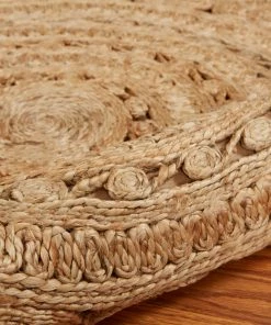 Promo 👏 Area Rugs Sunshine Organic Jute Braided Area Rug, 4' Round ⭐ -Cheap Rugs Store 201177c40fb436bd 9109 w800 h800 b0 p0
