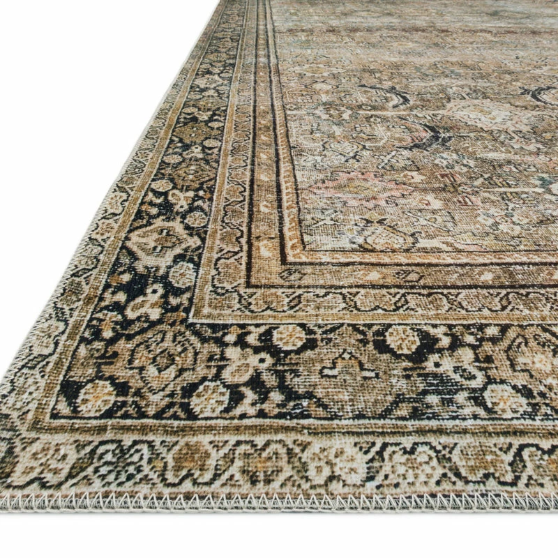 Hot Sale 🔥 Loloi Rugs Olive Charcoal Layla Printed Area Rug By Loloi II, 2'-6"x7'-6" 🔔 10 Hot Sale 🔥 Loloi Rugs Olive Charcoal Layla Printed Area Rug By Loloi II, 2'-6"x7'-6" 🔔 - Image 10