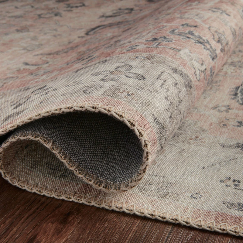 Best Sale ❤️ Loloi Rugs Loloi II Printed Hathaway Blush Ivory Area Rug, 7'6"x9'6" ⭐ 7 Best Sale ❤️ Loloi Rugs Loloi II Printed Hathaway Blush Ivory Area Rug, 7'6"x9'6" ⭐ - Image 7