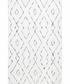 Hot Sale 🛒 NuLOOM Hand Tufted Beaulah Shag Contemporary Area Rug, White, 7'6"x9'6" 😉 -Cheap Rugs Store 210143d10a00ccd9 7094 w800 h800 b1 p0