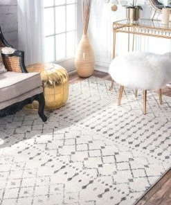 Discount ✔️ NuLOOM Moroccan Blythe Contemporary Area Rug, Gray, 4'x6' ✔️ 14 Discount ✔️ NuLOOM Moroccan Blythe Contemporary Area Rug, Gray, 4'x6' ✔️ -Cheap Rugs Store 21d15be70e98a36a 1892 w800 h800 b0 p0