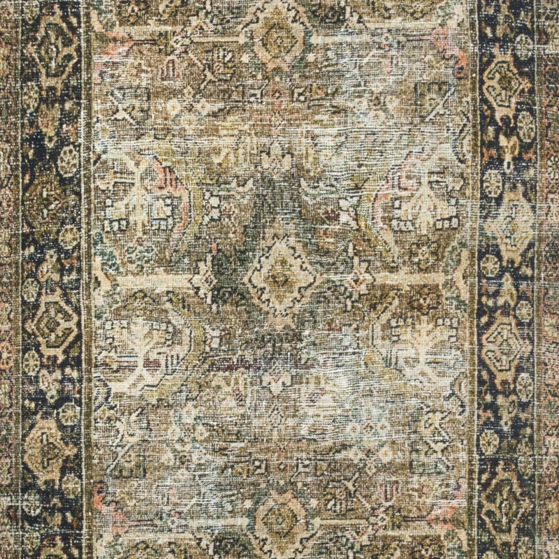 Hot Sale 🔥 Loloi Rugs Olive Charcoal Layla Printed Area Rug By Loloi II, 2'-6"x7'-6" 🔔 1 Hot Sale 🔥 Loloi Rugs Olive Charcoal Layla Printed Area Rug By Loloi II, 2'-6"x7'-6" 🔔
