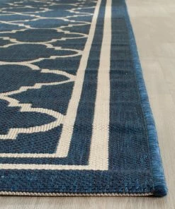 Promo ๐ Safavieh Courtyard CY6918 Indoor/Outdoor Rug, Navy/Beige, 5'3" X 7'7" โ๏ธ