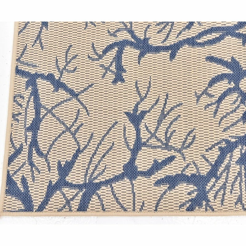 Coupon 👍 Rug Unique Loom Outdoor Botanical Beige/Navy Blue Runner 2' 0 X 6' 0 🌟 6 Coupon 👍 Rug Unique Loom Outdoor Botanical Beige/Navy Blue Runner 2' 0 X 6' 0 🌟 - Image 6