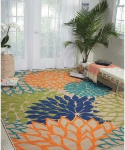 Flash Sale ๐ Nourison Aloha Multicolor Indoor/Outdoor Area Rug, Rectangular 2'8"x4' โ๏ธ