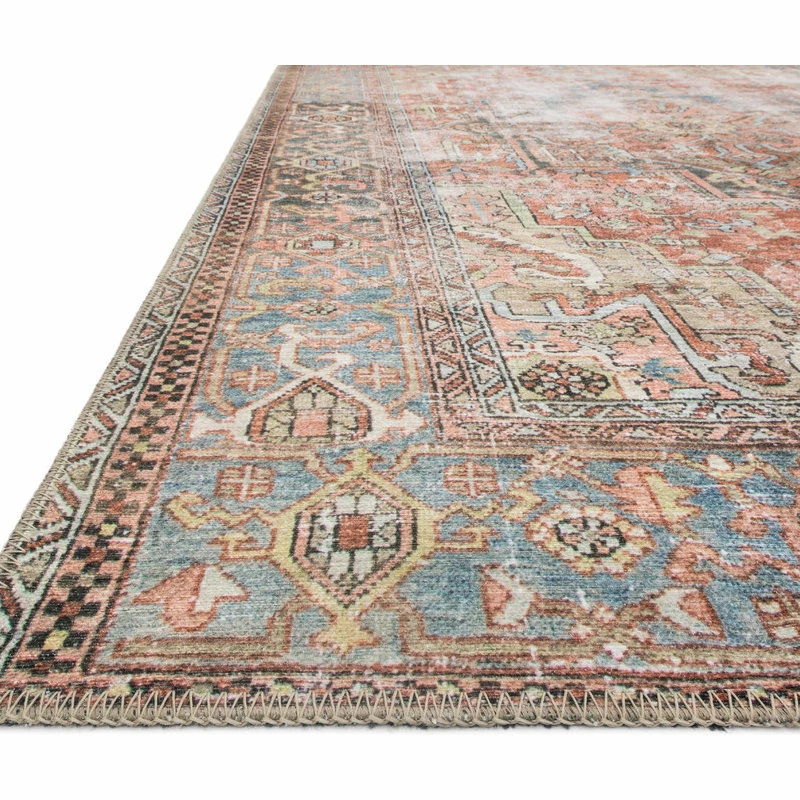 Promo ✔️ Loloi Rugs Terracotta, Sky Printed Polyester Loren Area Rug By Loloi, 2'3"x3'9" 🥰 9 Promo ✔️ Loloi Rugs Terracotta, Sky Printed Polyester Loren Area Rug By Loloi, 2'3"x3'9" 🥰 - Image 9