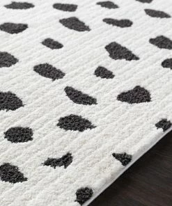 Hot Sale 🔔 Hauteloom Tariffville Dalmatian Black White 7'10" X 10'3" Area Rug ⌛ -Cheap Rugs Store 2641c5590258b770 1536 w800 h800 b0 p0