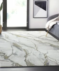 Best Pirce 🌟 Abani Luna LUN170A Contemporary Marble Grey And Metallic Gold Area Rug, Grey, 7' 🔔 -Cheap Rugs Store 271135120ff37b0c 3129 w800 h800 b0 p0