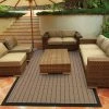 Flash Sale 🤩 Newcastle Home Malibu Indoor And Outdoor Outdoor Beige And Black Rug, 5'3"x7'6" 🧨