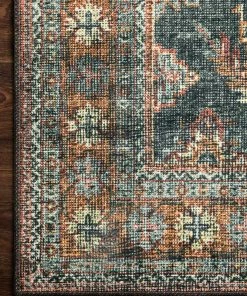 Best Pirce 😀 Loloi Rugs Printed Sea / Rust Skye Area Rug By Loloi II, Sea/Rust, 9'x12' ⭐ -Cheap Rugs Store 2c4130df0e9368ca 5643 w800 h800 b0 p0