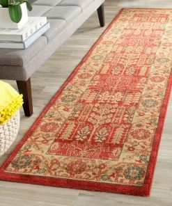 Brand new 😀 Safavieh Mahal Collection MAH697 Rug, Red/Natural, 2'2" X 8' 👏