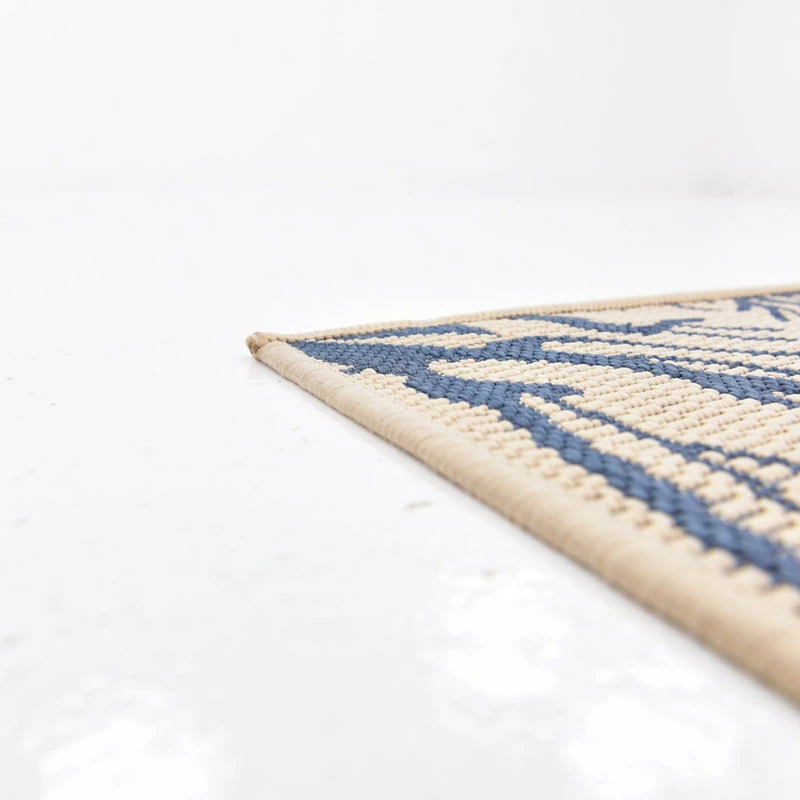 Coupon 👍 Rug Unique Loom Outdoor Botanical Beige/Navy Blue Runner 2' 0 X 6' 0 🌟 5 Coupon 👍 Rug Unique Loom Outdoor Botanical Beige/Navy Blue Runner 2' 0 X 6' 0 🌟 - Image 5