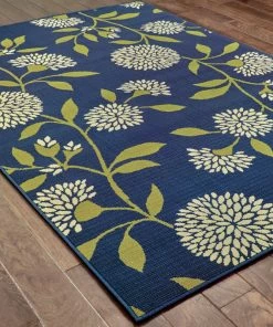 Best Pirce 🥰 Newcastle Home Coronado Indoor And Outdoor Floral Blue And Green Rug, 7'10"x10'10" 👍 -Cheap Rugs Store 33e1588d0ef5021c 1088 w800 h800 b0 p0