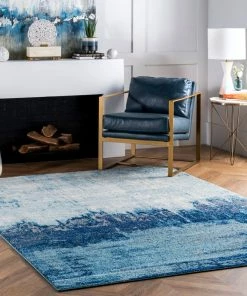 Top 10 ❤️ NuLOOM Abstract Rainfall Area Rug, Blue, 9'x12' 😉 -Cheap Rugs Store 3451b8150ef6385c 9830 w800 h800 b0 p0