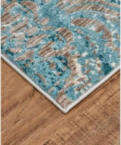 Best reviews of 😉 Feizy Rugs Weave & Wander Arsene Scroll Print Textured Rug, Aqua, 5'3"x7'6" ❤️ -Cheap Rugs Store 3481085a0185ab95 4310 w800 h800 b0 p0