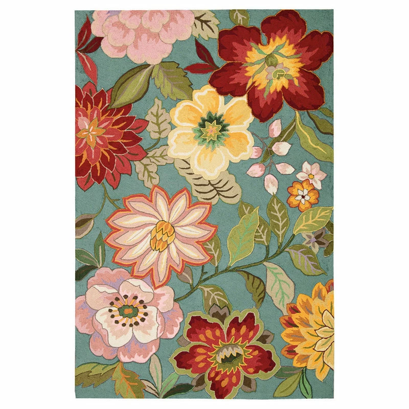 Outlet 🎉 Nourison Fantasy Area Rug, Aqua, 8'x10'6" 🥰 2 Outlet 🎉 Nourison Fantasy Area Rug, Aqua, 8'x10'6" 🥰 - Image 2